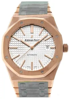 Audemars Piguet Royal Oak 15400OR.OO.1220OR.02 Rose gold Silver