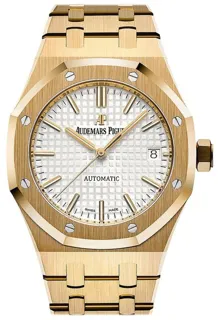 Audemars Piguet Royal Oak 15450BA.OO.1256BA.01 Yellow gold Silver