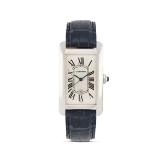 Cartier Tank Américaine 1741 27mm 18k white gold Silver