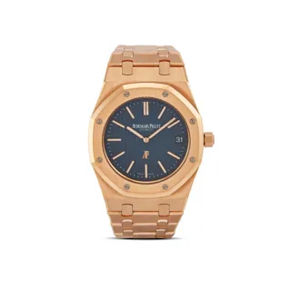 Audemars Piguet Royal Oak 15202OR.OO.1240OR.01 39mm Rose gold Blue