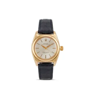 Rolex Oyster Perpetual 3131 32mm 18k yellow gold Silver