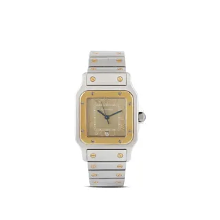 Cartier Santos Galbée 29mm Yellow gold and Stainless steel Bronze