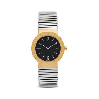 Bulgari Bulgari 33mm 18k yellow gold Black