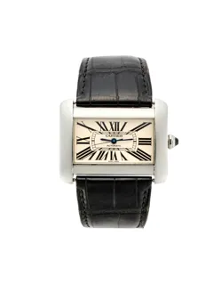 Cartier Divan 2612 Stainless steel White