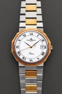 Baume & Mercier Riviera A5112.018 Stainless steel and 18k yellow gold White