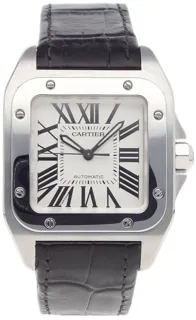 Cartier Santos 100 2878 Stainless steel Silver