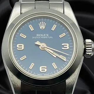 Rolex Oyster Perpetual 67180 Stainless steel Blue