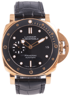 Panerai Submersible PAM 00684 Ceramic and Red gold Black