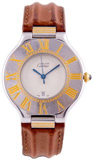 Cartier Must 21 126000P Yellow gold and Stainless steel White