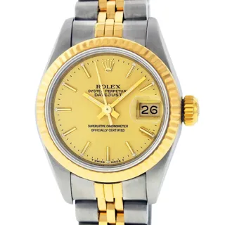 Rolex Datejust Stainless steel and 14k yellow gold Champagne