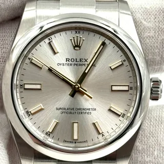 Rolex Oyster Perpetual 124200-0001 34mm Stainless steel Silver