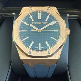 Audemars Piguet Royal Oak 15510OR.OO.D315CR.01 41mm Rose gold Blue