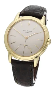 Patek Philippe Calatrava 3433 35.5mm 18ct Gold Silver