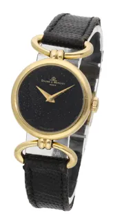 Baume & Mercier 38321 23.5mm 18ct Gold Black