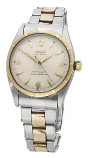 Rolex Explorer 6299 Stainless steel and Gold-plated Silver