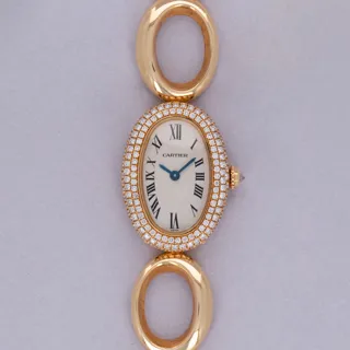 Cartier Baignoire 1967 18k yellow gold White