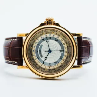 Breguet Marine 3700BA/12/9V6 Yellow gold Silver