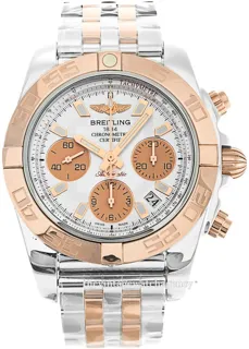 Breitling Chronomat CB014012G713378C Rose gold and Stainless steel Silver