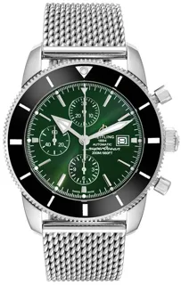 Breitling Superocean Heritage A133121A/L536-152A Stainless steel Green