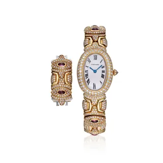 Cartier Baignoire 0238 18k yellow gold White