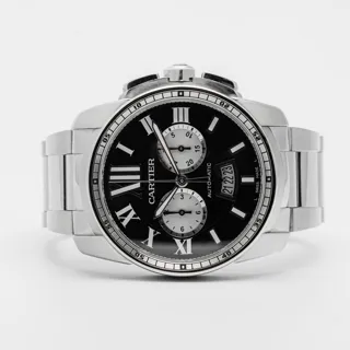 Cartier Calibre de Cartier 3578 Stainless steel Black