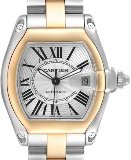 Cartier Roadster w62031y4 Stainless steel and 18k yellow gold Silver