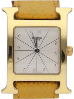 Hermès H-hour Yellow gold White