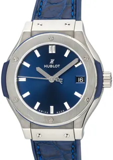 Hublot Classic Fusion Blue 581.NX.7170.LR Titanium Blue