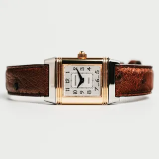 Jaeger-LeCoultre Reverso Duetto 266.5.44 21mm Yellow gold and Stainless steel Silver