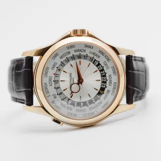 Patek Philippe World Time 5130R-001 Rose gold Silver