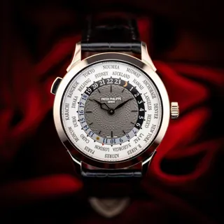 Patek Philippe World Time 5230G-001 White gold Gray