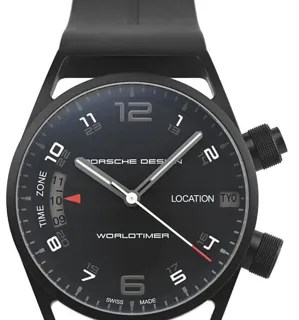 Porsche Design Worldtimer 6750.13.44.1180 45.5mm Titanium Black