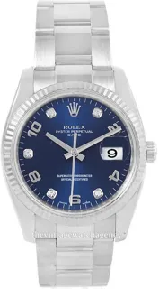 Rolex Oyster Perpetual Date 115234/3 Stainless steel Blue