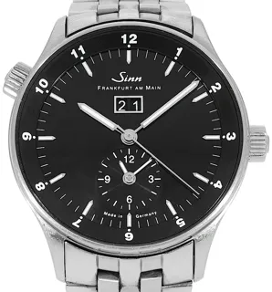 Sinn Frankfurter Weltzeituhr 6090.0255 Stainless steel Black