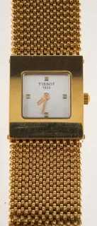 Tissot 18mm 18ct Gold Silver