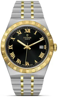 Tudor Royal M28503-0006 Stainless steel and 18k yellow gold Black