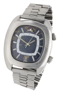 Jaeger-LeCoultre Memovox E872 Stainless steel Blue