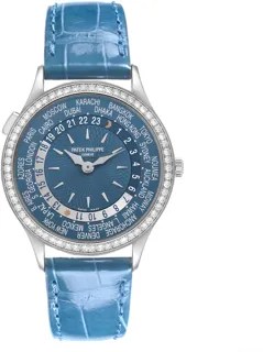 Patek Philippe World Time 7130G-014 White gold Blue