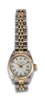 Rolex Oyster Perpetual Date 30mm Stainless steel and 18k yellow gold White