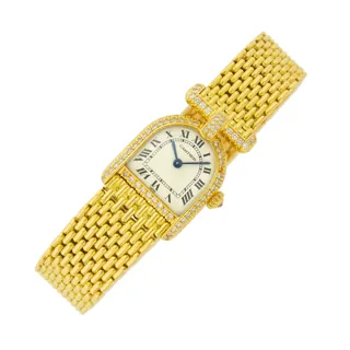 Cartier Calandre 18k yellow gold Silver