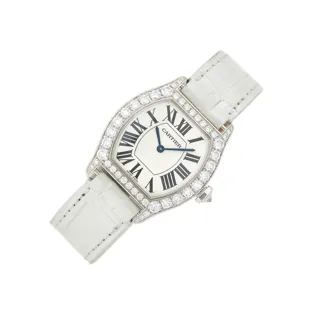 Cartier Tortue 2644 18k white gold Silver