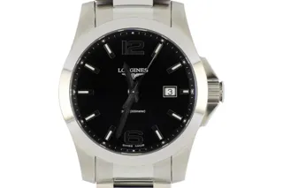 Longines Conquest L3.659.4.56.6 41mm Stainless steel Black