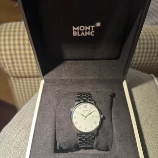 Montblanc Tradition 112610 40mm Stainless steel White