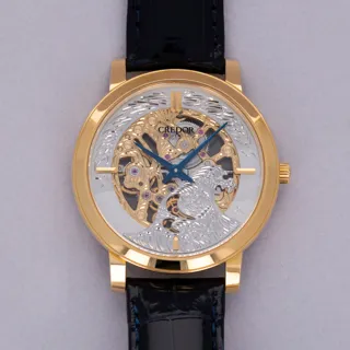 Credor GBBD950 38mm 18k yellow gold Skeletonized