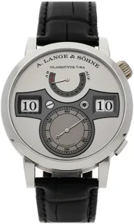 A. Lange Zeitwerk 142025 Platinum Silver