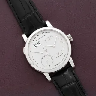 A. Lange Lange 1 Daymatic 320.025 White gold Silver