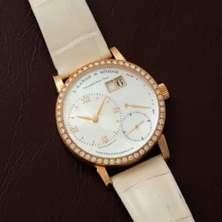 A. Lange Little Lange 1 Soiree 813.047 Rose gold mother of pearl$exotic