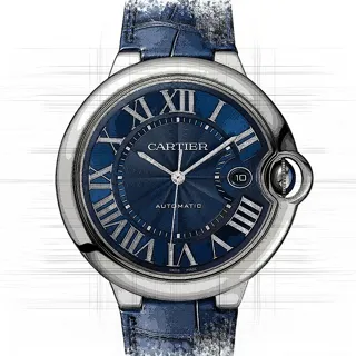 Cartier Ballon Bleu de Cartier WSBB0027 Stainless steel Blau