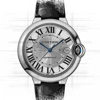 Cartier Ballon Bleu de Cartier WSBB0039 Stainless steel Silber