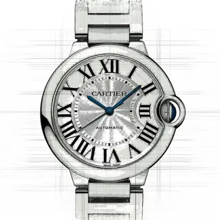 Cartier Ballon Bleu de Cartier WSBB0048 Stainless steel Silber